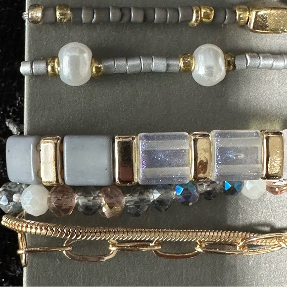 Nordstrom Rack Gold and Gray Bracelet Collection - Picture 5 of 5